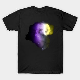 Nonbinary Nebula Space Flag Galaxy Stars T-Shirt